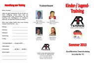 Kinder-/ Jugend-Training 2013 - A & R Tennis