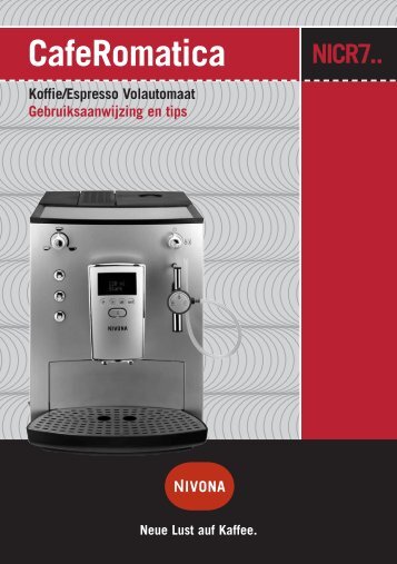 CafeRomatica Koffie/Espresso Volautomaat ... - Nivona