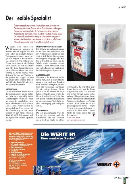 Magazin für Verpackung - Umwelt und Gemeinde ... - Kompack