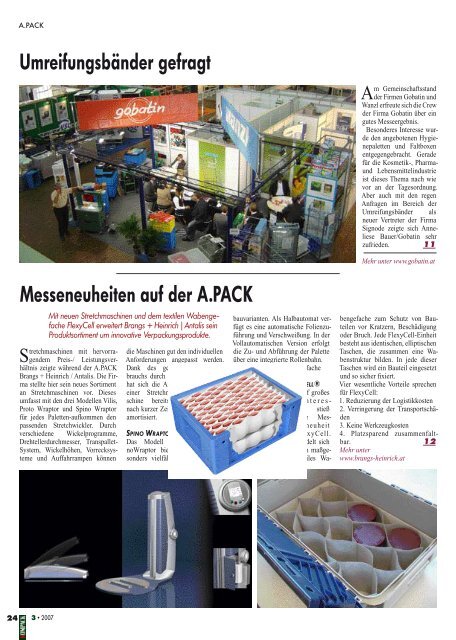 Magazin für Verpackung - Umwelt und Gemeinde ... - Kompack