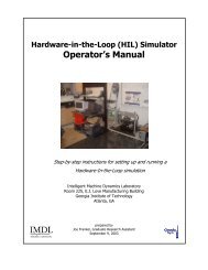 HIL Manual - Intelligent Machine Dynamics Lab - Georgia Institute of ...