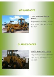 MG100 GRADER CLARKE LOADER