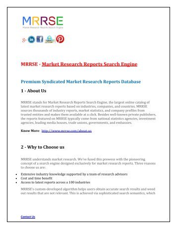 MRRSE - Market Research Reports Search Engine