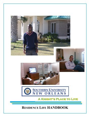 Student Housing Handbook - Southern University New Orleans