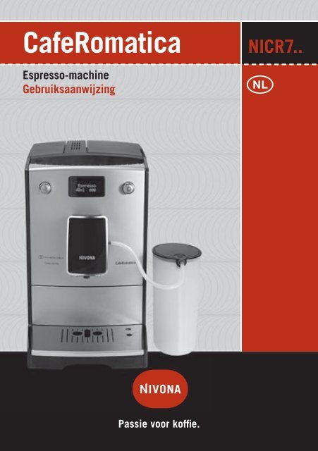 Gebruiksaanwijzing Espresso-machine - Nivona