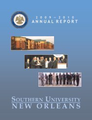 2009-10 Annual Report - Southern University New Orleans