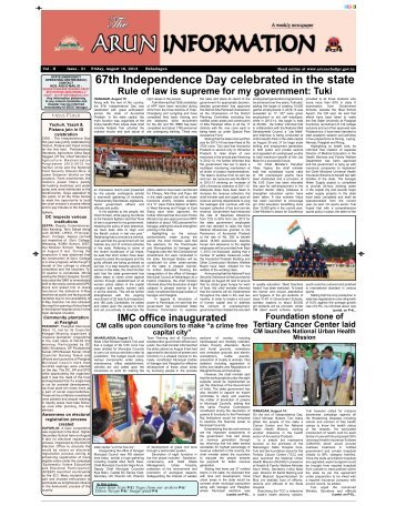 Issue 31 - Arunachalipr.gov.in