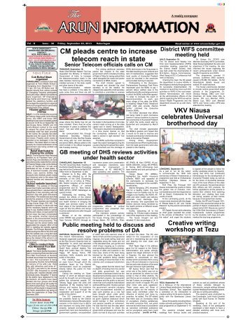 Issue 36 - Arunachalipr.gov.in