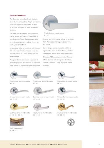 Gainsborough Decorator 900 (PDF) - Door Hardware Sydney