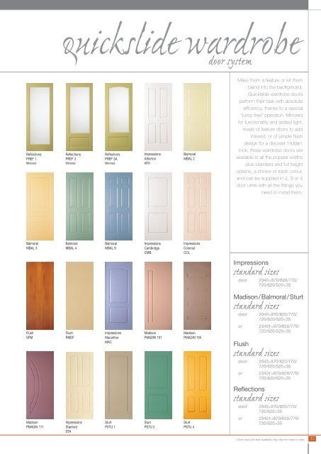 Quickslide Wardrobe Door
