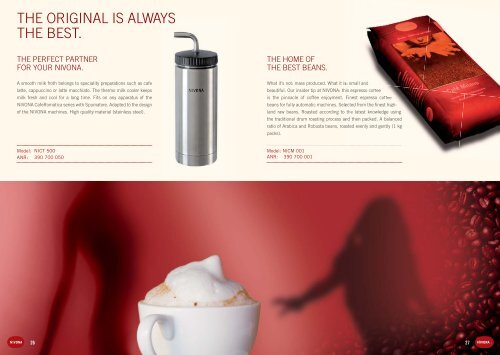 luxury for coffee connoisseurs can be smart too. - Nivona