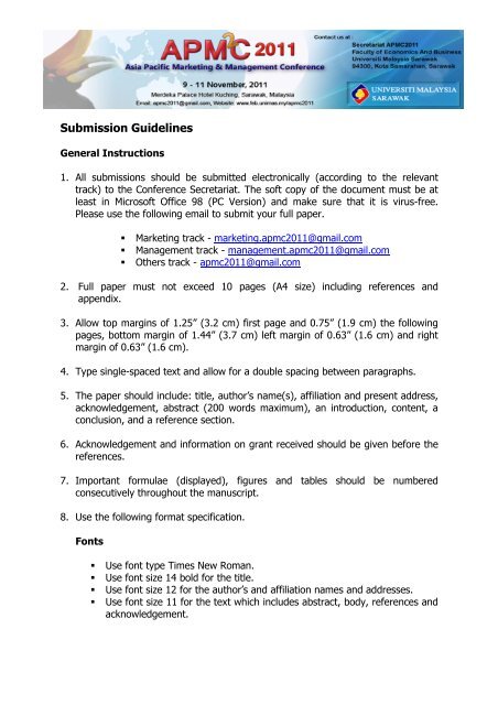 Submission Guidelines Submission Guidelines
