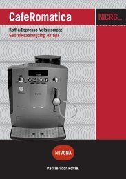 CafeRomatica Koffie/Espresso Volautomaat ... - Nivona