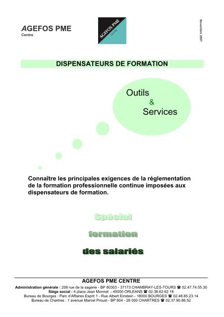 &quot; L'évaluation de la formation &quot; Fiche technique - AGEFOS PME  Centre