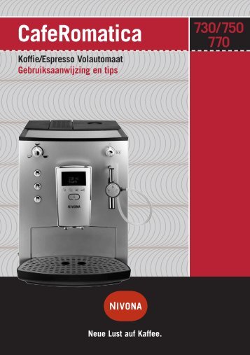 CafeRomatica Koffie/Espresso Volautomaat Gebruiksaanwijzing