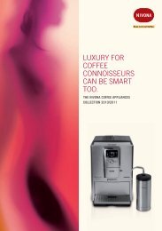 luxury for coffee connoisseurs can be smart too. - Nivona