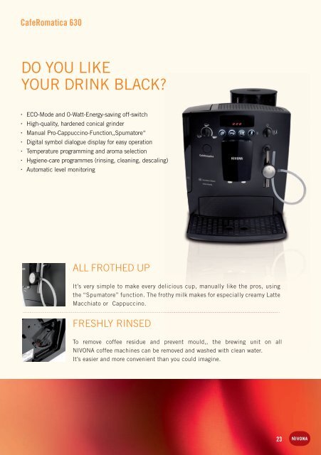 luxury for coffee connoisseurs can be smart too. - Nivona