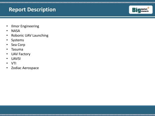 2015-2021 Worldwide Drone Launchers Market Strategies, Trends