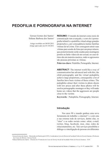 PEDOFILIA E PORNOGRAFIA NA INTERNET - Reid.org.br