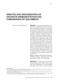 DIREITOS DOS DESCENDENTES DE ESCRAVOS ... - Reid.org.br