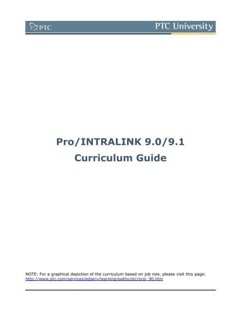 Pro/INTRALINK 9.0/9.1 Curriculum Guide - 3HTi