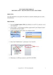 TP 8 VISION INDUSTRIELLE IDENTIFICATION ... - IUT