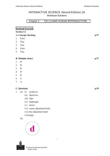 INTERACTIVE SCIENCE (Second Edition) 1A - Www2.hkedcity.net