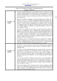 Tema 3. El contacto de lenguas: conceptos previos ... - Los pueblos