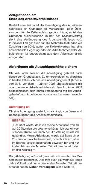 Teilzeitarbeit - Arbeiterkammer Wien