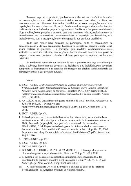 crise da biodiversidade, ainda distante da economia - InGá Estudos ...