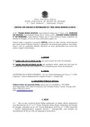 SeÃ§Ã£o JudiciÃ¡ria do Estado de Sergipe 4.a Vara Federal ... - JFSE