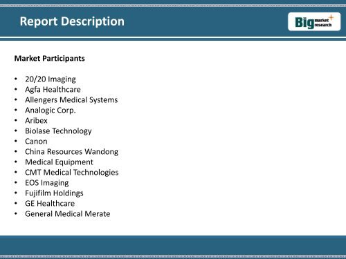 2D X-Ray Equipment: Market Worldwide, Forecast to 2021