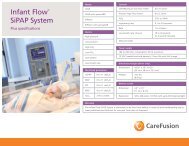 Infant Flow SiPAP System Plus Specs - CareFusion