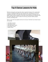 Top 5 Dance Lessons for Kids