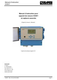 Manuel dÃ‚Â´instruction pour appareil de mesure OCM ... - NIVUS GmbH