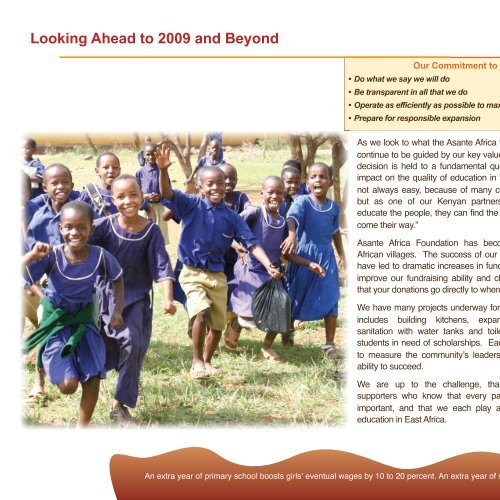 2008 Annual Report - Asante Africa Foundation