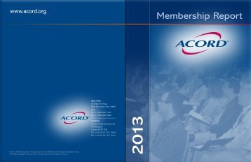 Member Reports - Acord