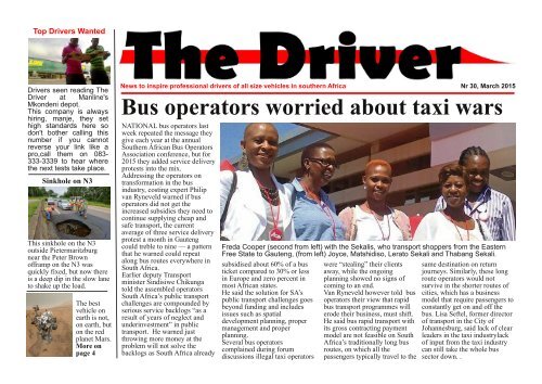 Bus operators worried about taxi wars