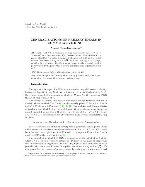 A ring is Local if and only if the set of Non-Units is an Ideal | Problems  in Mathematics