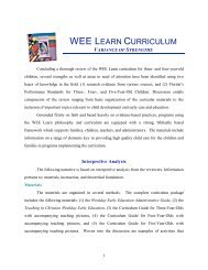 WEE LEARN CURRICULUM - Kaplanco.com