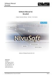 Software Manual for NivuSoft - NIVUS GmbH