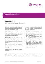 PDF (239.55 KB) - Rohacell