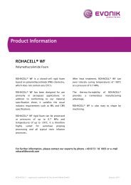 ROHACELL WF Product Information