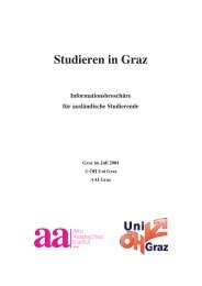 Studieren in Graz Informationsbroschüre für ausländische ... - AAI