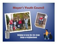 Mayor's Youth Council Mayor s Youth Council - City of Vineland