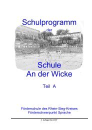 Schulprogramm Schule An der Wicke