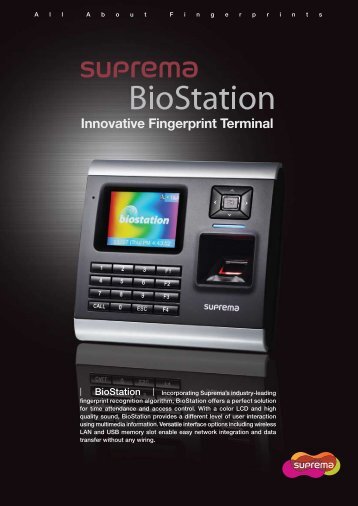 Innovative Fingerprint Terminal