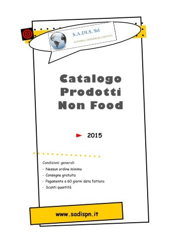 SADIS Srl Pordenone Catalogo Prodotti Non Food