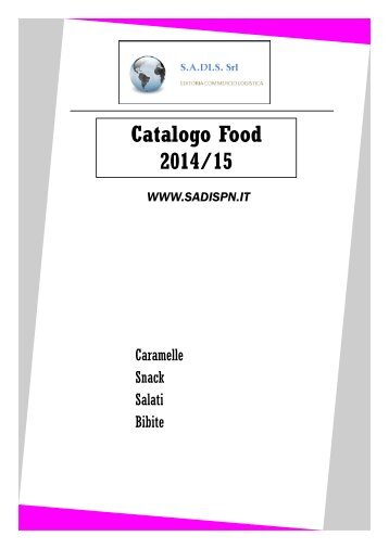 SADIS Srl Pordenone Catalogo Food 2014/15