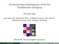 On enumerating transformation semigroups